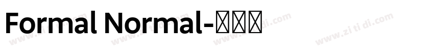 Formal Normal字体转换